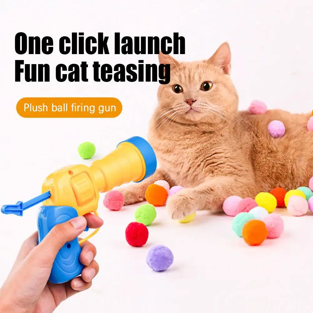 Interactive Cat Toy Ball Launcher