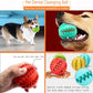 Interactive Dog Chew Ball – Tooth Cleaning, Treat Dispensing Rubber Toy