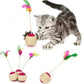 Sisal Rope Cat Toy Ball – Interactive Feather Toy