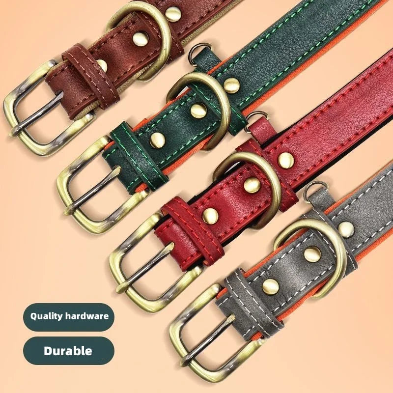 Personalized Leather Dog Collar