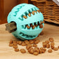 Interactive Dog Chew Ball – Tooth Cleaning, Treat Dispensing Rubber Toy
