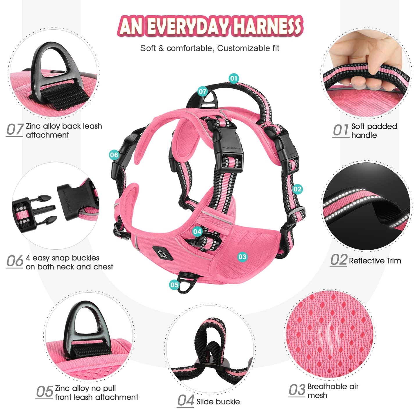 Dog Harness and Leash Combo