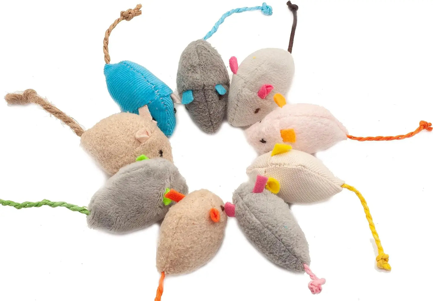 200pcs Catnip Mouse Toys