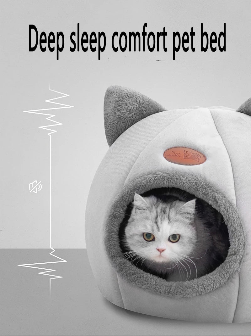 Deep Sleep Winter Cat Bed