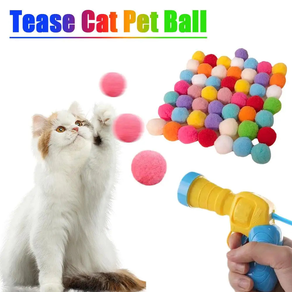 Interactive Cat Toy Ball Launcher