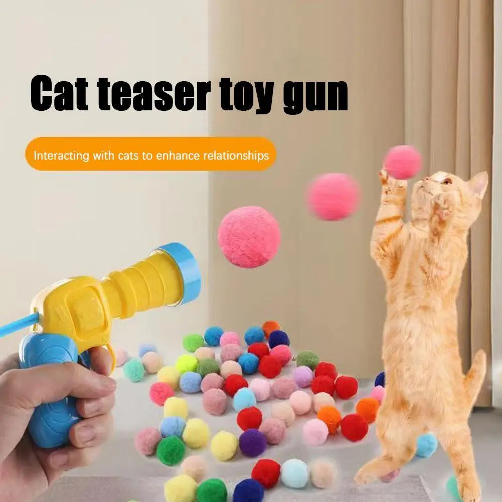Interactive Cat Toy Ball Launcher